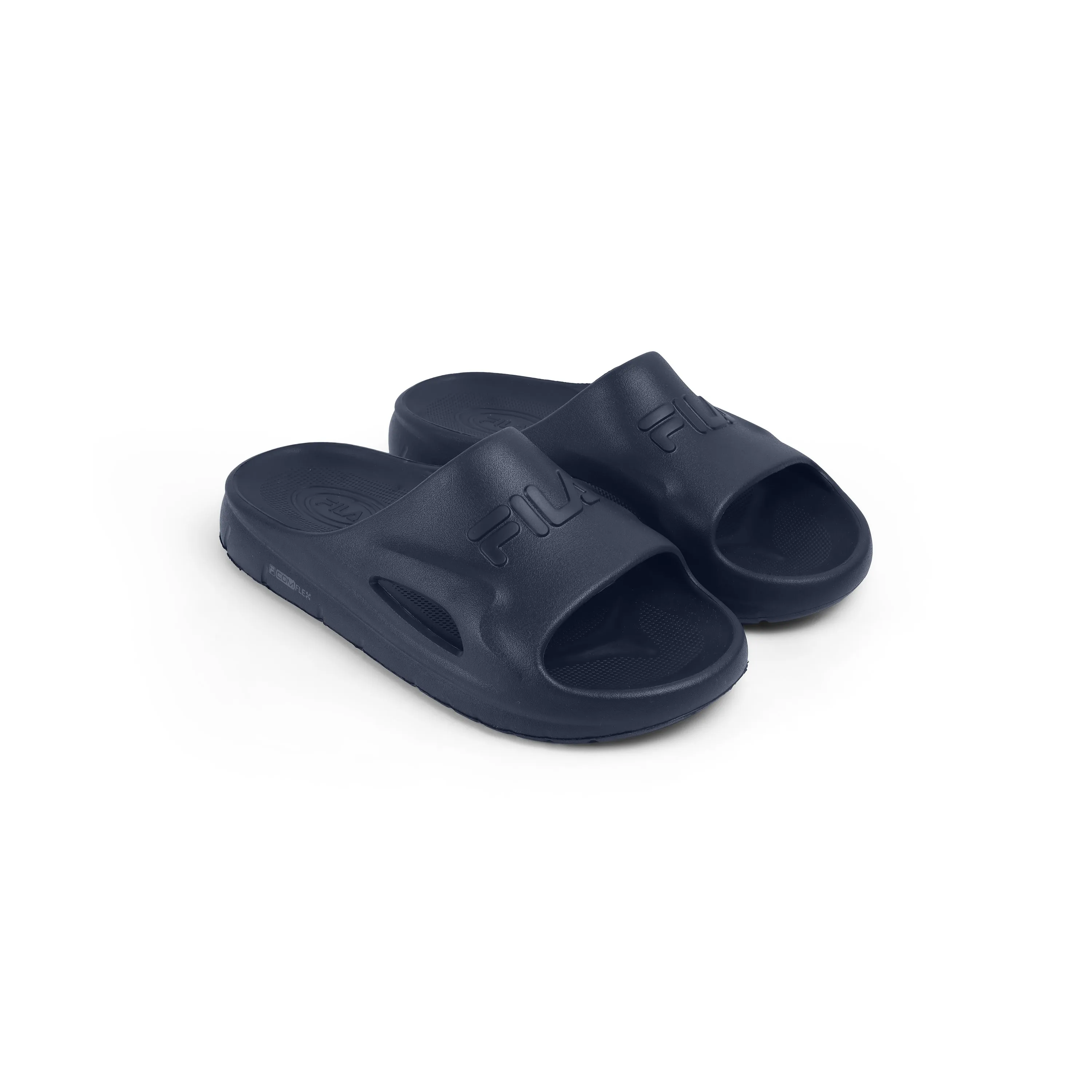 Fila MEN NAVY DIVINE Slides Strappy Sandals Leather