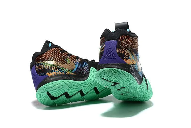 Asics Running Shoes Wide Fit Nike Kyrie 4 Black Green Men Basketball Shoes !!! CYBER MONDAY SALE !!!