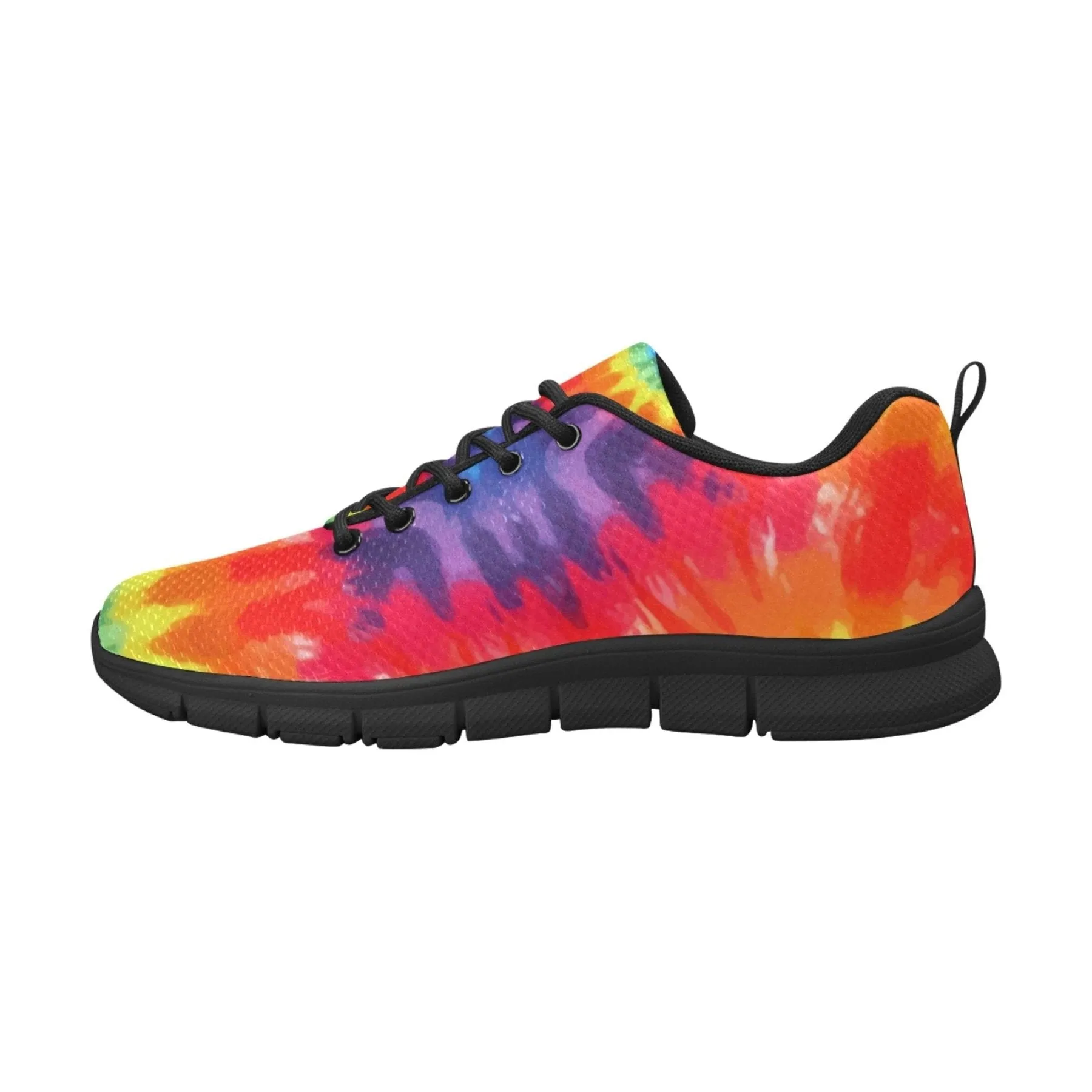 Womens Sneakers, Rainbow Print Running Shoes by inQue.Style Running Shoes Size 12