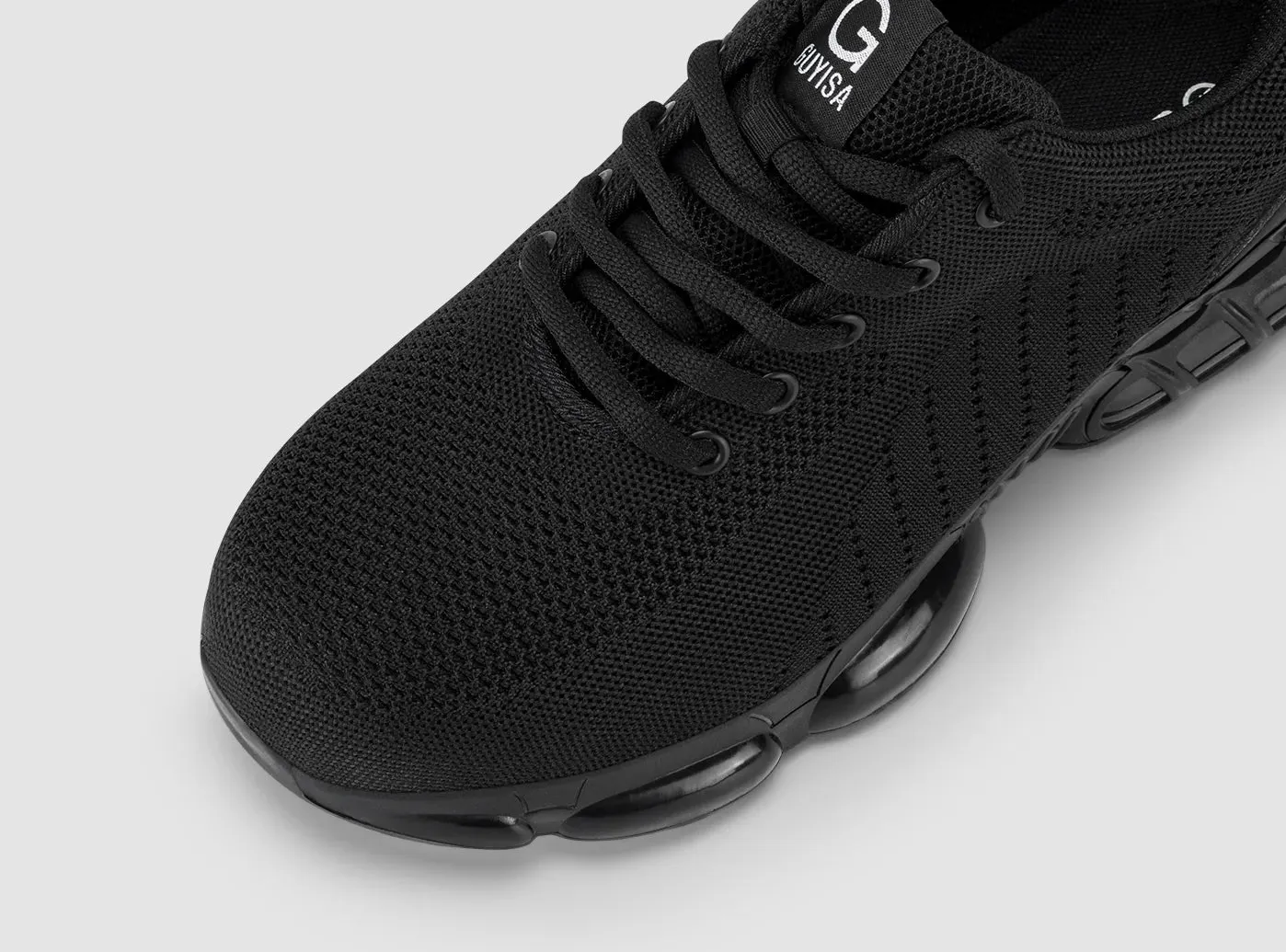 FitVille Men's Breathable Safety Shoes Best Work Boots For Roofing