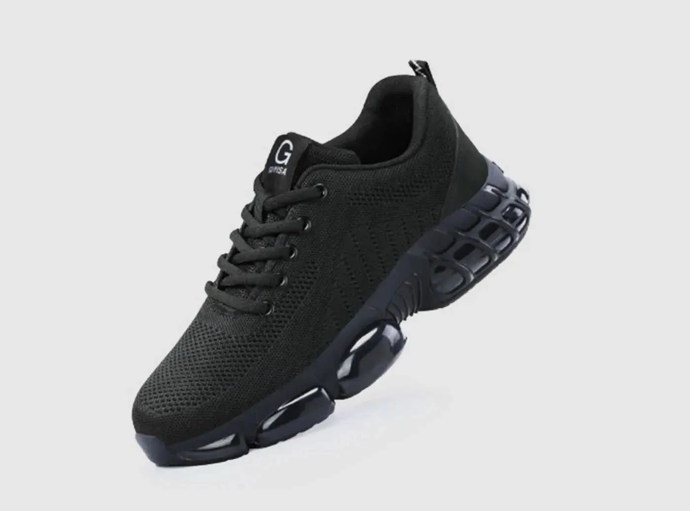 Work Boots With Steel Shank FitVille Men's Breathable Safety Shoes