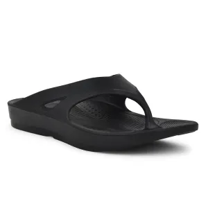 A-HA Casual Black Slippers For Men STEP-STAR By Liberty Slippers Vs Sandals