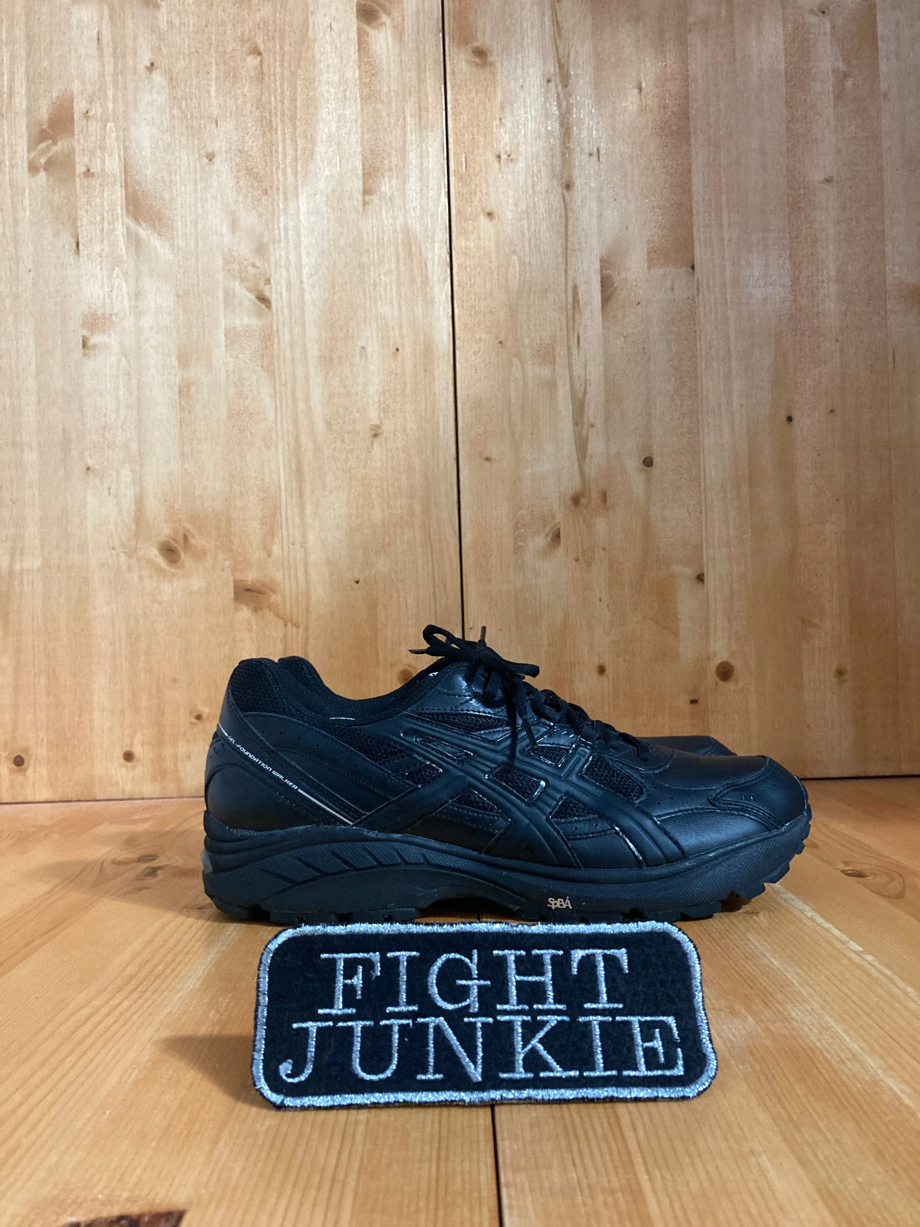 Valentine Asics Shoes ASICS GEL FOUNDATION WALKER DUO MAX Men Size 10.5 Walking Shoes Sneakers Black Q110L