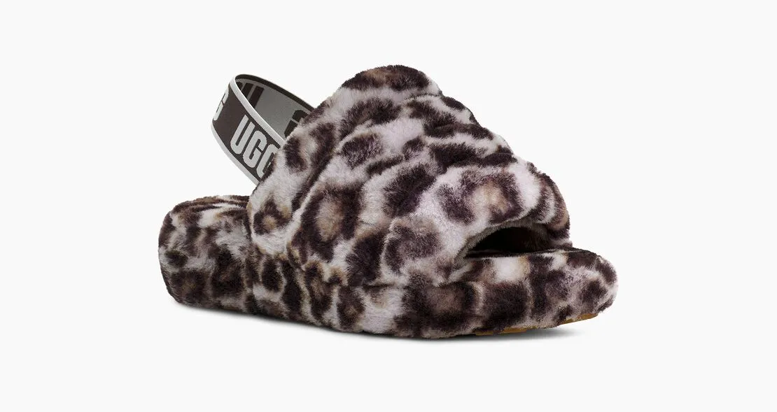 Terry Cloth Slippers FLUFF YEAH PANTHER STORMY GREY
