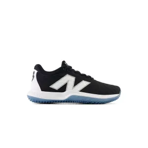 Grey Mens New Balance New Balance Women's FuelCell FUSE v4 Turf Trainer Softball Shoes - Black/Optic White - STFUSEK4