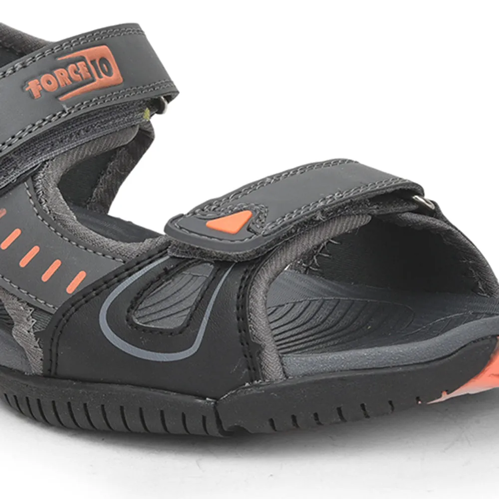 Lightweight Travel Slippers Force 10 Casual Sandal For Men (Grey) ROMANIA-1 By Liberty