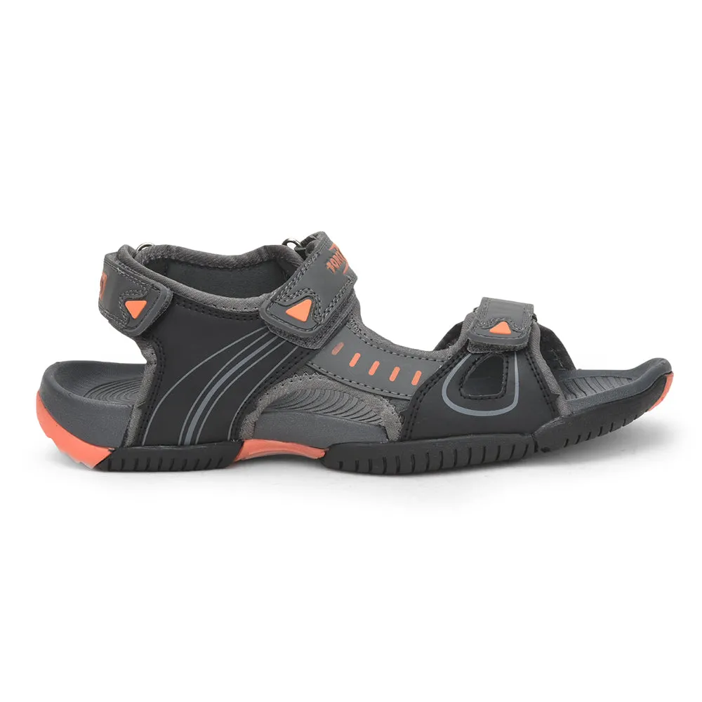 Force 10 Casual Sandal For Men (Grey) ROMANIA-1 By Liberty Chain Slippers