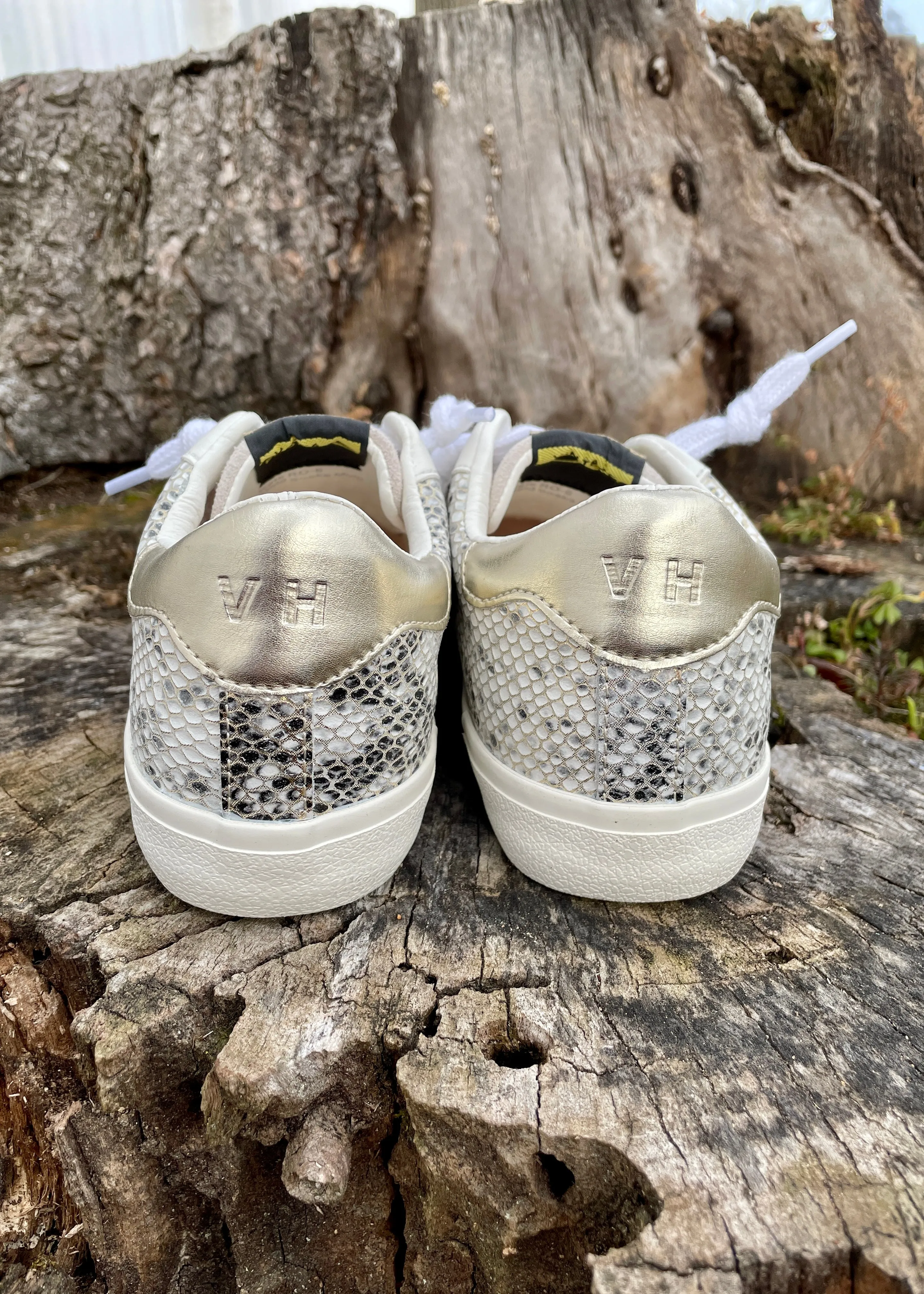 gold embossed star sneaker Good Hiking Sneakers