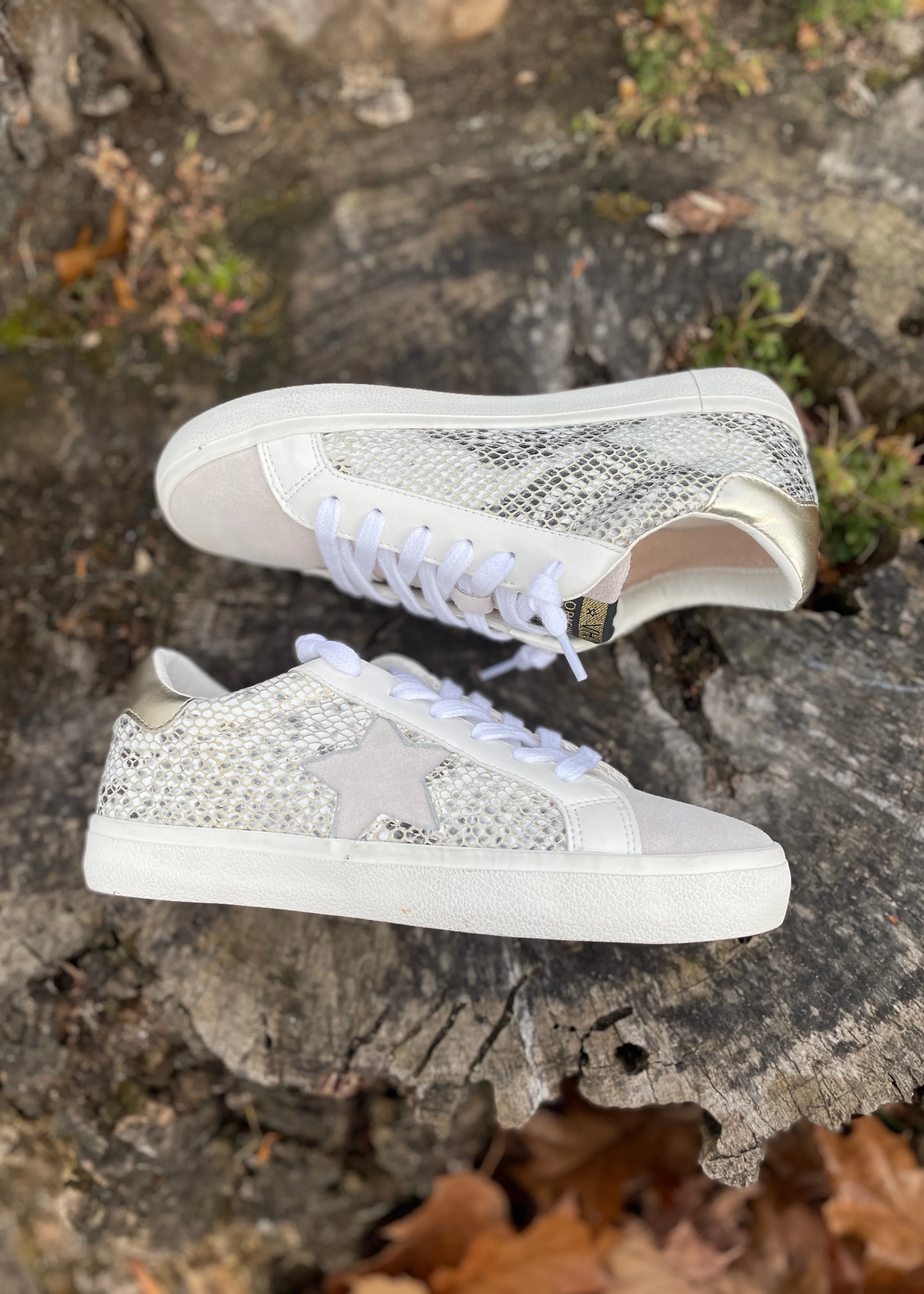 gold embossed star sneaker Alxander Mcqueen Sneakers