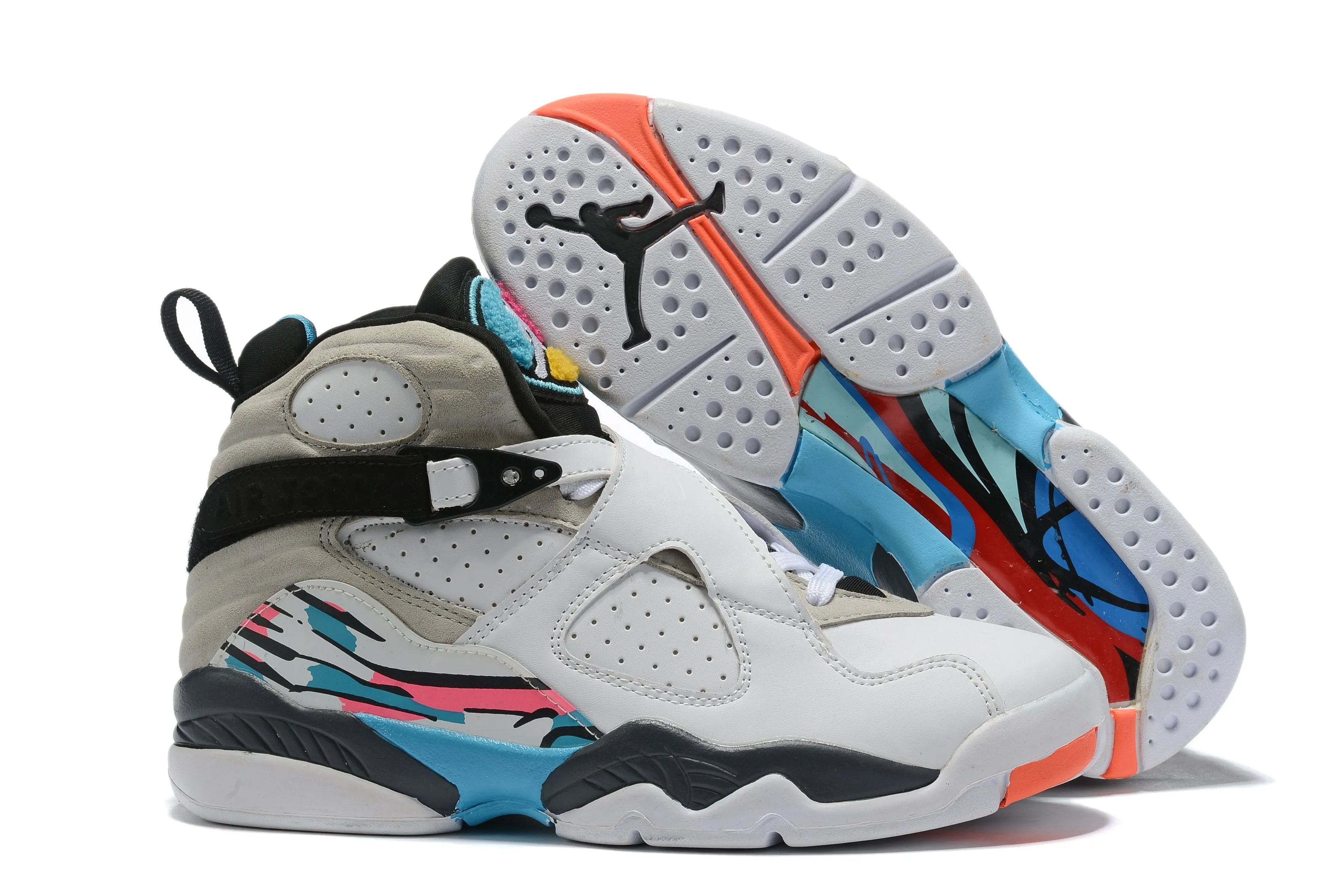 Nike Air Jordan 8 Retro 'South Beach' Sneaker Shoes Sale Men Size 8-13 Asics Shoes Best For Running