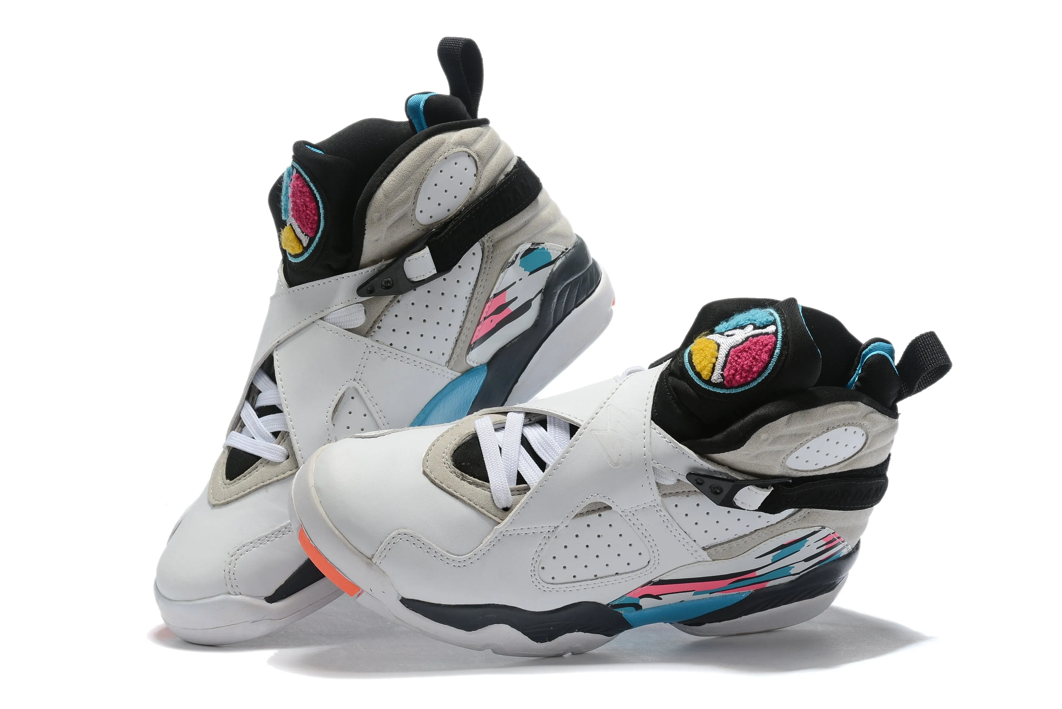 Nike Air Jordan 8 Retro 'South Beach' Sneaker Shoes Sale Men Size 8-13 Asics Gel Blast Squash Shoes