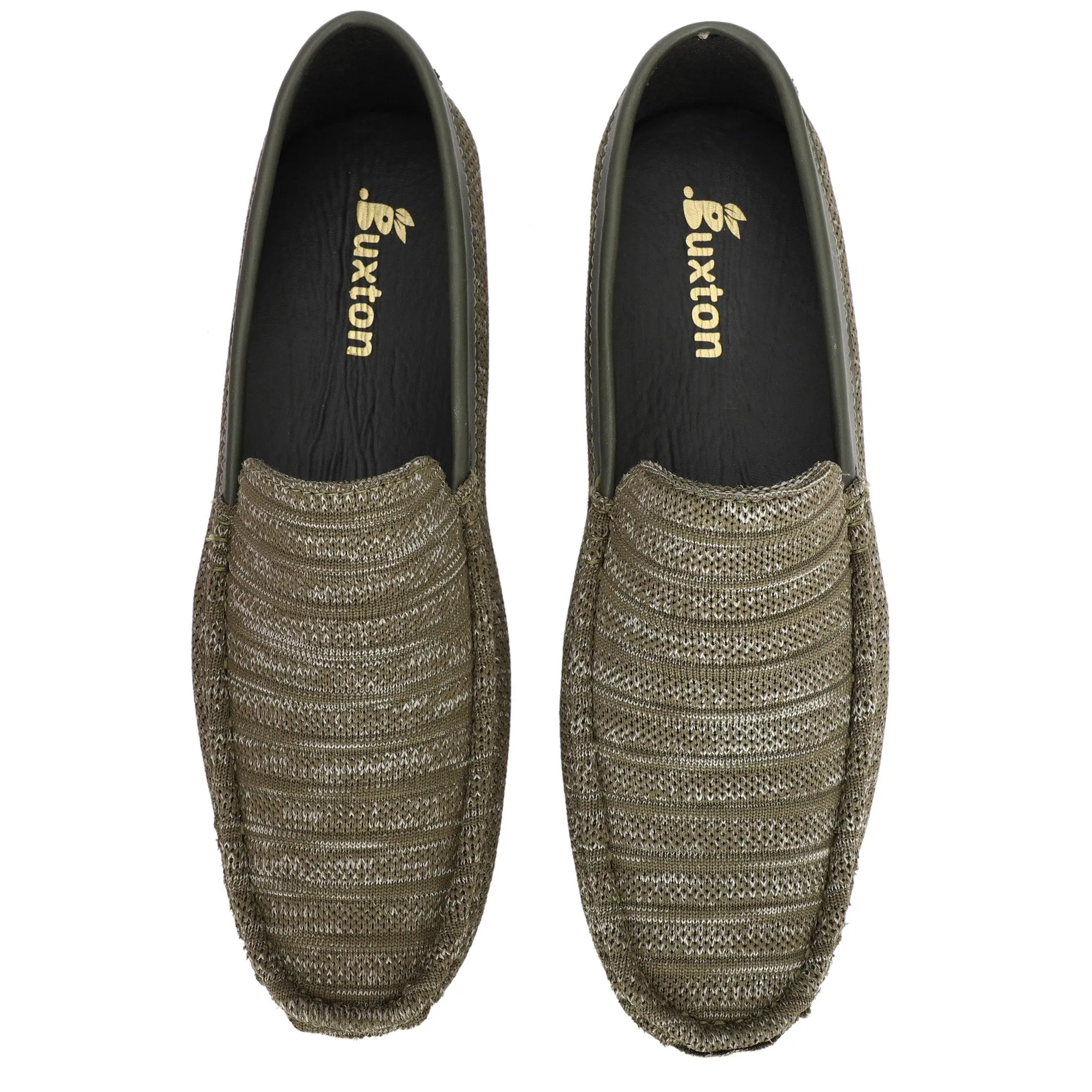 Buxton Men Suede Square Toe Comfort Insole Loafers Original Loafers