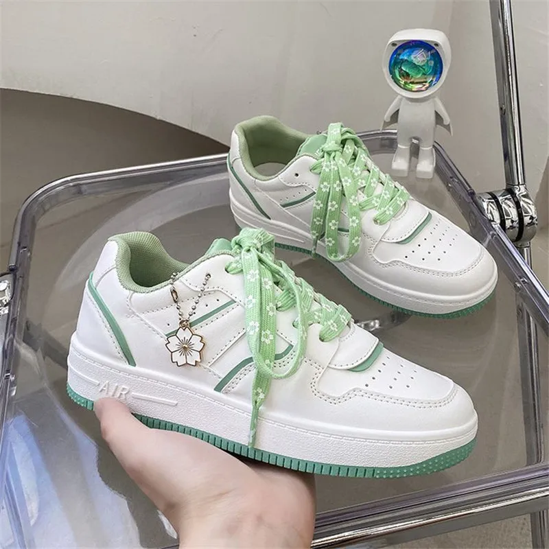 Sneakers Designer Shoes Women Harajuku Japanese Sakura Sneakers Walking Shoes