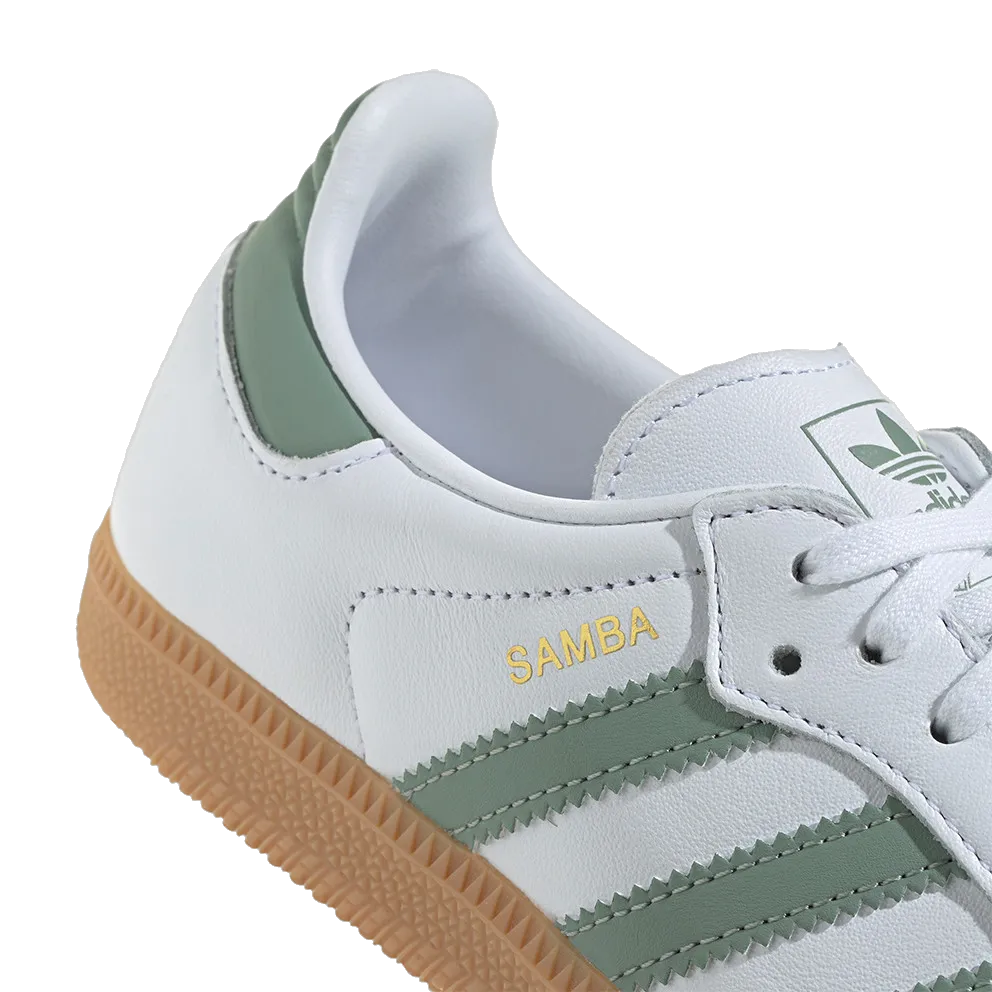 Adidas Summer Shoes Adidas Kids' Samba Og Shoes - Cloud White / Silver / Green