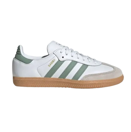 Adidas Kids' Samba Og Shoes - Cloud White / Silver / Green Adidas Court 24 Shoes