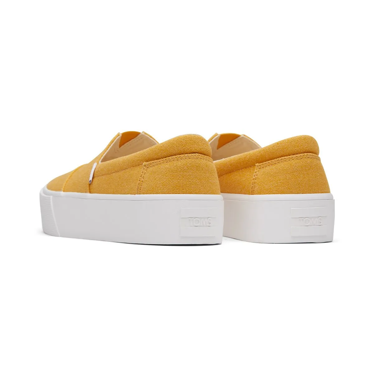Skating Slip Ons TOMS Alpargata Fenix Platform Slip-On Women - Mango Washed Canvas Sneaker