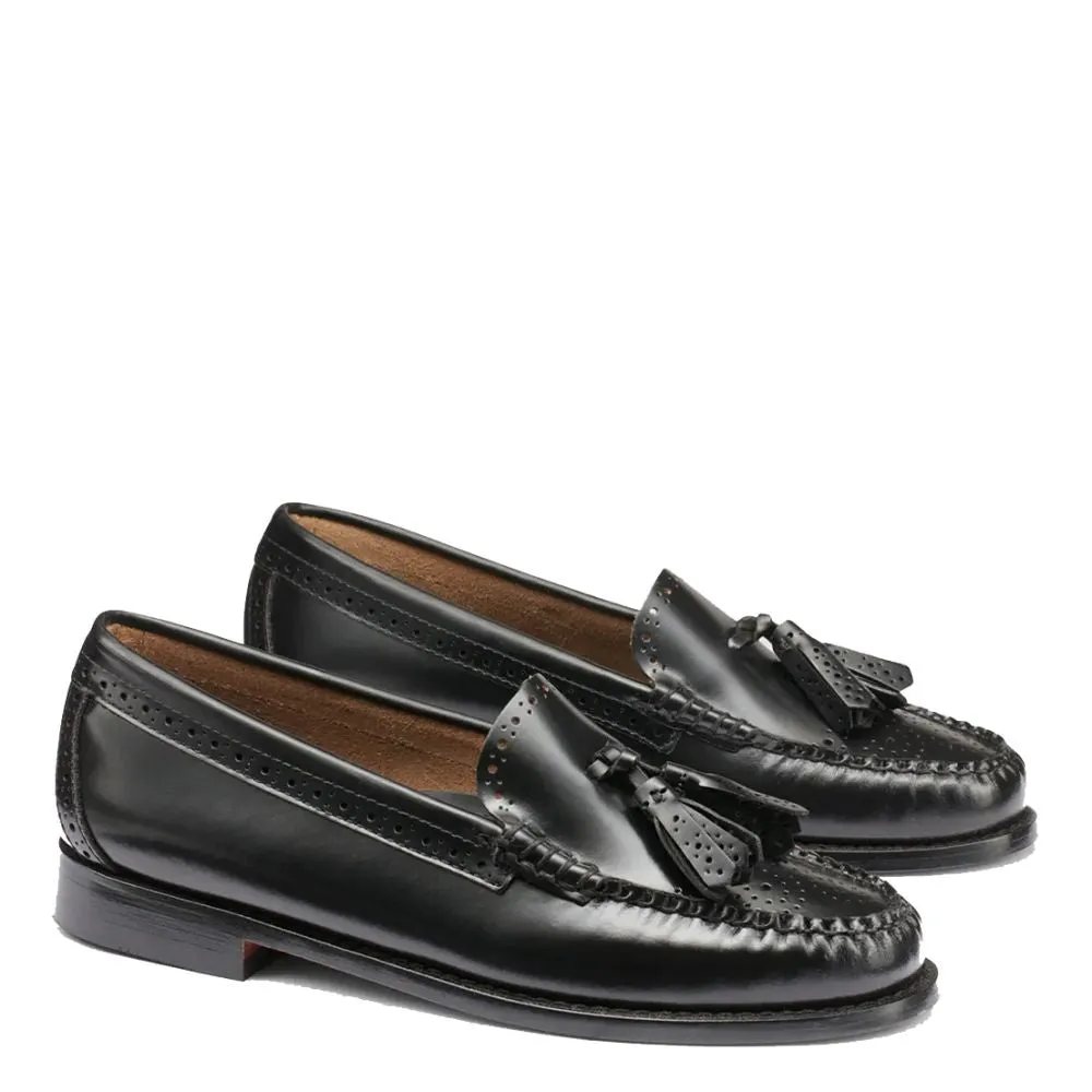 G.H. Bass Women's Estelle Tassel Weejuns Loafer in Black Horsebit 1953 Loafers