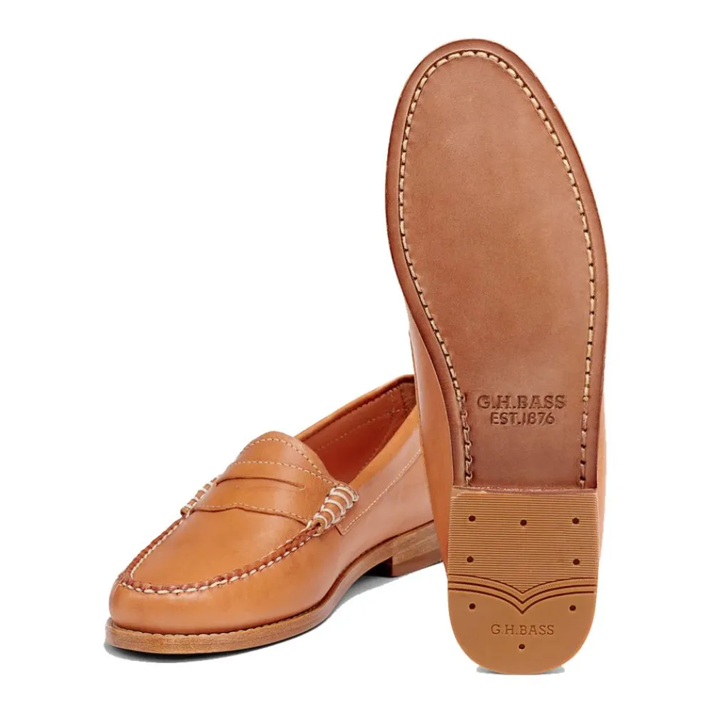 G.H. Bass Women's Whitney Vachetta Weejuns Loafer in Tan Leather Loafers On Sale