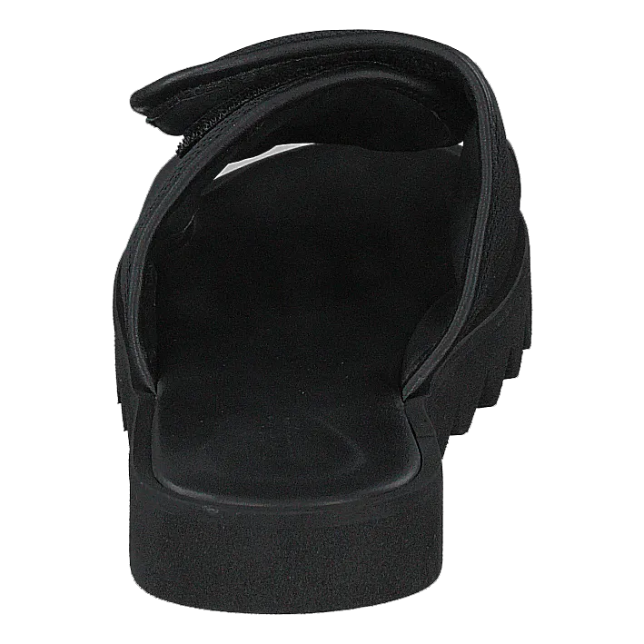 Micki Black Crocheted Flip Flops