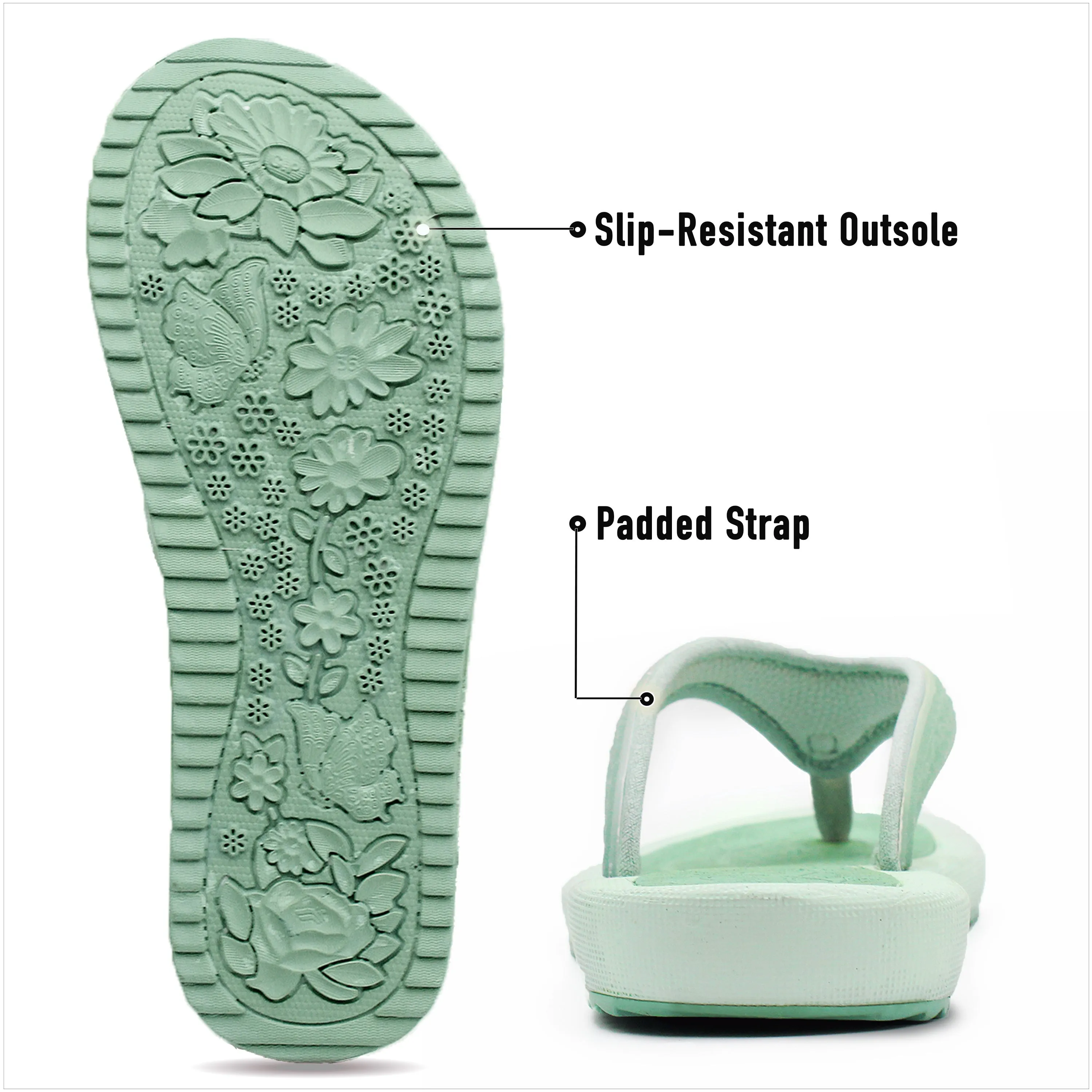 Breeze: 8521 Matcha Bostek Flip Flops
