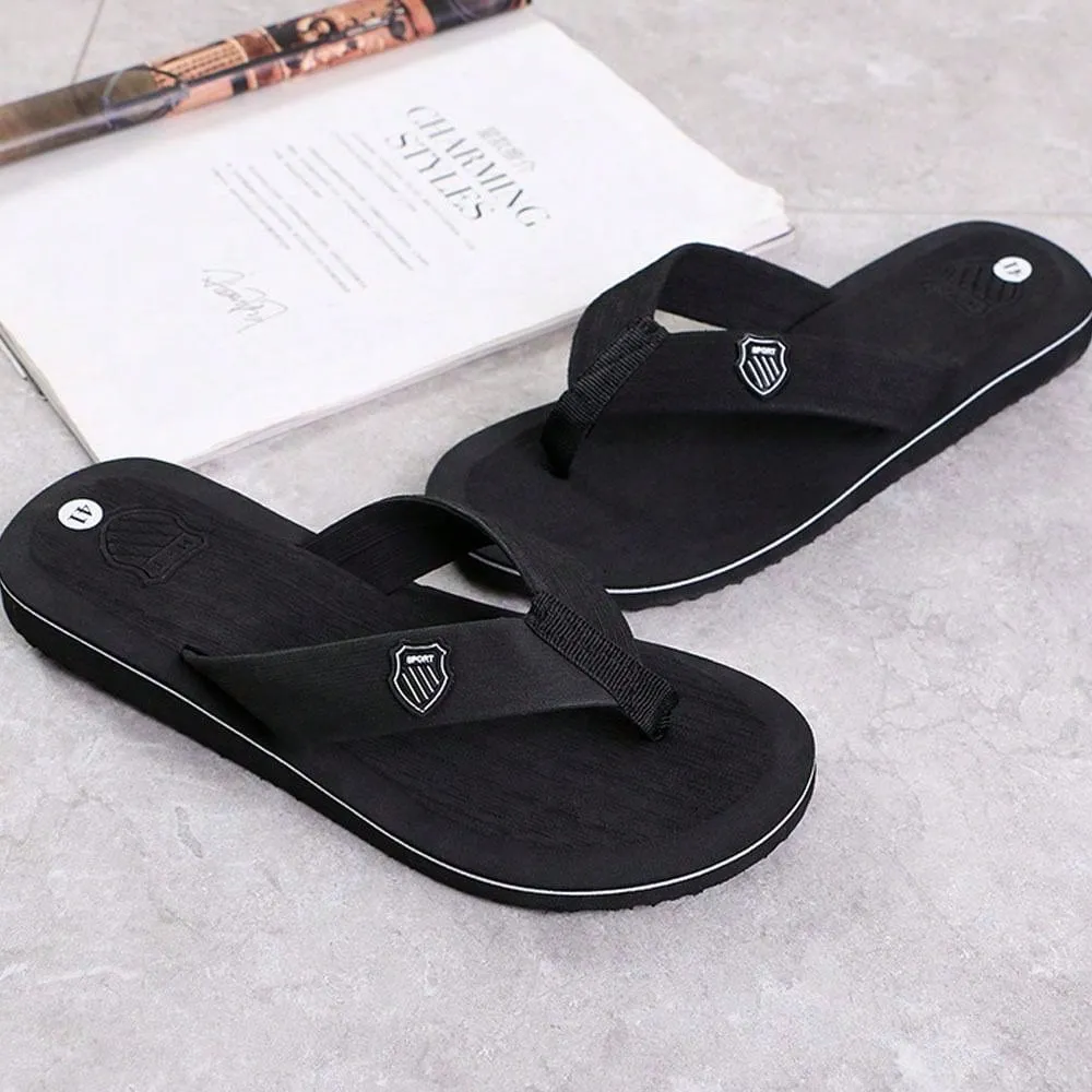 Slip Goldenstar Men Summer Flip Flops Beach Sandals Anti-Slip Casual Flat Shoes High Quality Slippers Home Slippers For Men