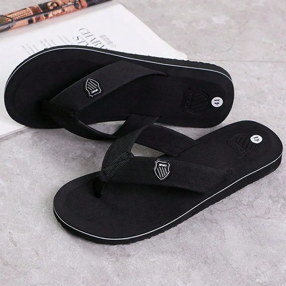 Men Summer Flip Flops Beach Sandals Anti-Slip Casual Flat Shoes High Quality Slippers Home Slippers For Men L Bean Slippers