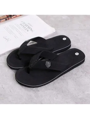 Men Summer Flip Flops Beach Sandals Anti-Slip Casual Flat Shoes High Quality Slippers Home Slippers For Men Easy Slippers To Crochet