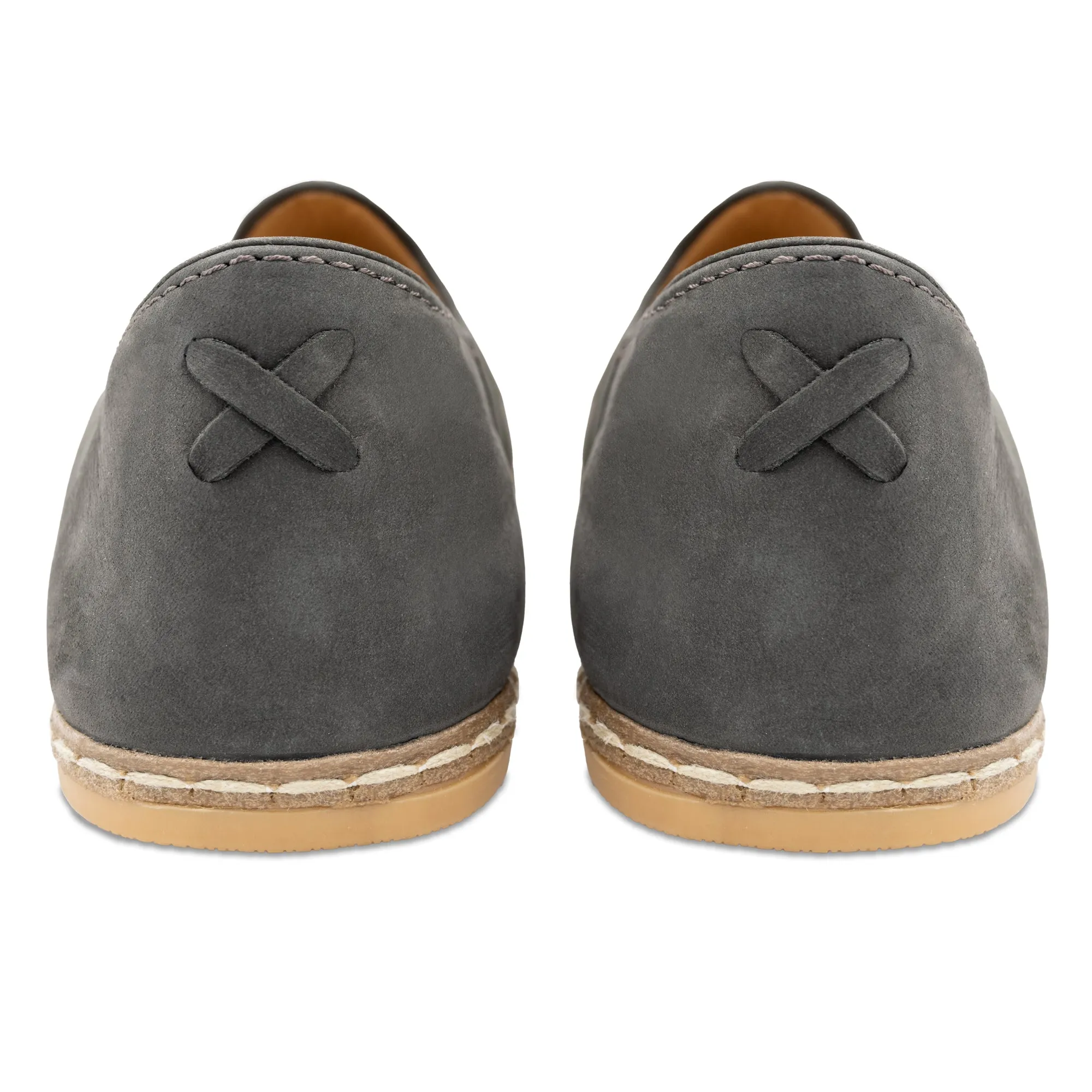 Graphite Nubuck Slip Ons for Men Slip-on Slip In Shoes