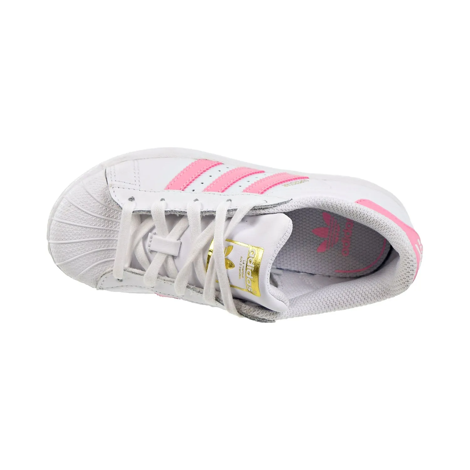 Adidas Superstar C Little Kids Shoes White/Light Pink/Golden Metallic Marimekko Adidas Shoes
