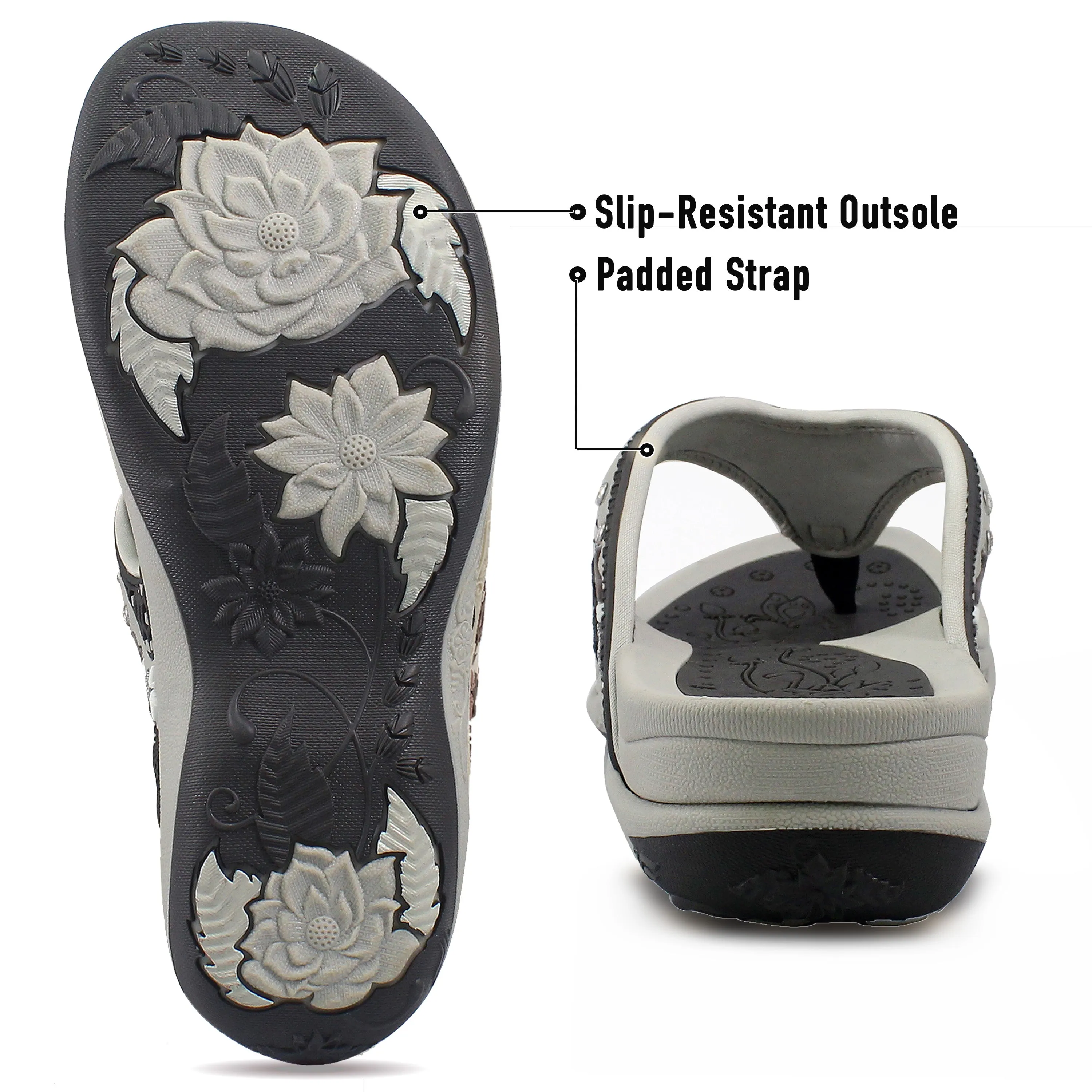 Flip Flops In The Office Women Signature: 5893 Grey