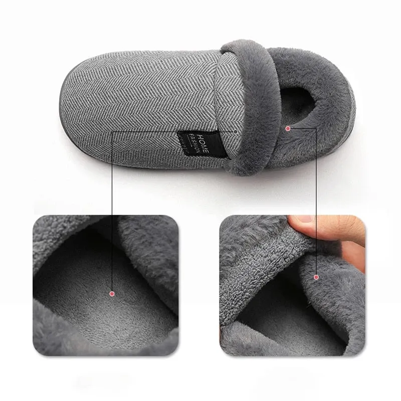 Slides For Shower Groovywish Men Fur Slippers Cute Heel Wrap Winter Home Shoes