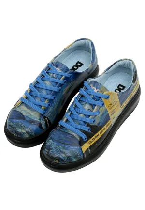 Vincent van Gogh The Starry Night | MS Myra Women's Shoes Ny Giants Sneakers