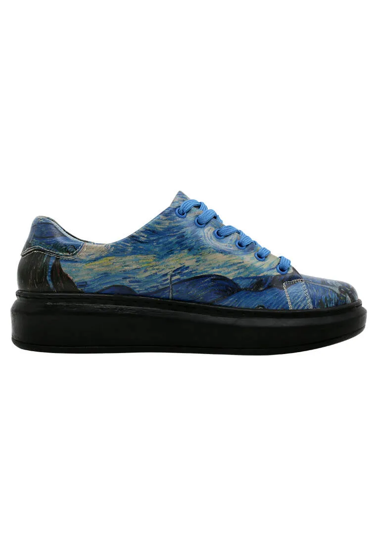 Vincent van Gogh The Starry Night | MS Myra Women's Shoes Dirty Sneakers