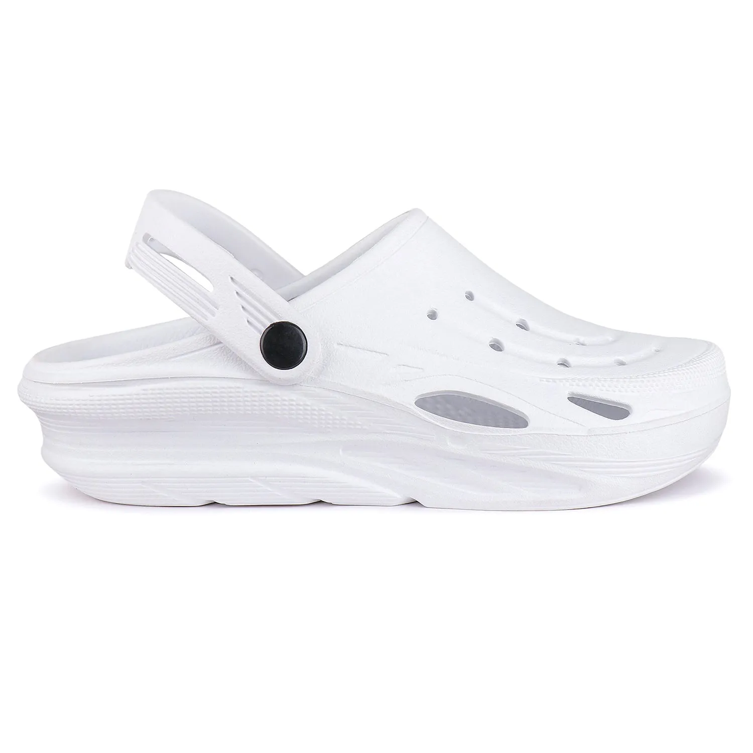 Duck Feet Slippers Bersache Extra Soft Classic Casual with Back Strap Regular wear with Ultra Soft & Flexibility Technology Flip-Flop for Men's/ Boy's 6064-White