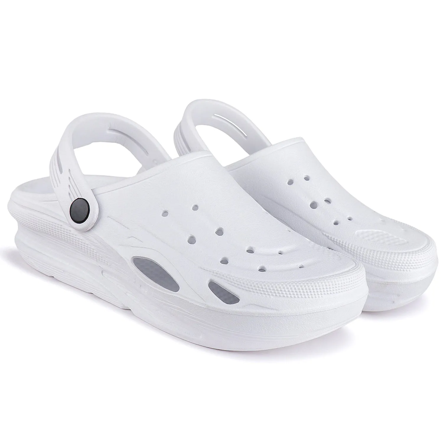 Slippers For Mem Bersache Extra Soft Classic Casual with Back Strap Regular wear with Ultra Soft & Flexibility Technology Flip-Flop for Men's/ Boy's 6064-White