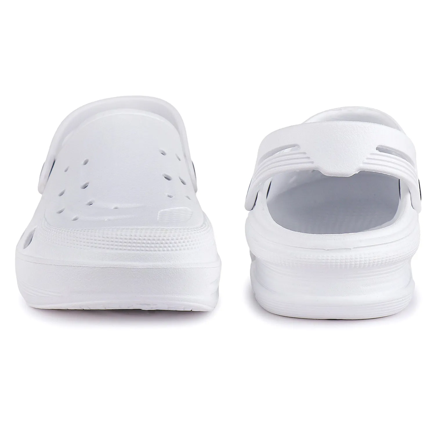 Bersache Extra Soft Classic Casual with Back Strap Regular wear with Ultra Soft & Flexibility Technology Flip-Flop for Men's/ Boy's 6064-White Shearling Scuff Slippers