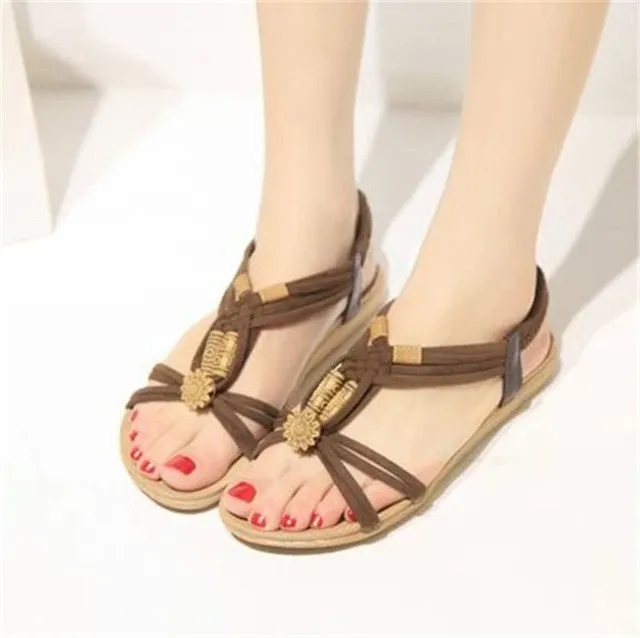 Women Sandals 2019 Summer Shoes Bohemia Women Shoes New Fashion Beach Sandals Solid Women Flip Flops Casual Flat Sandalias Mujer Flip Or Flop Game Spongebob Squarepants
