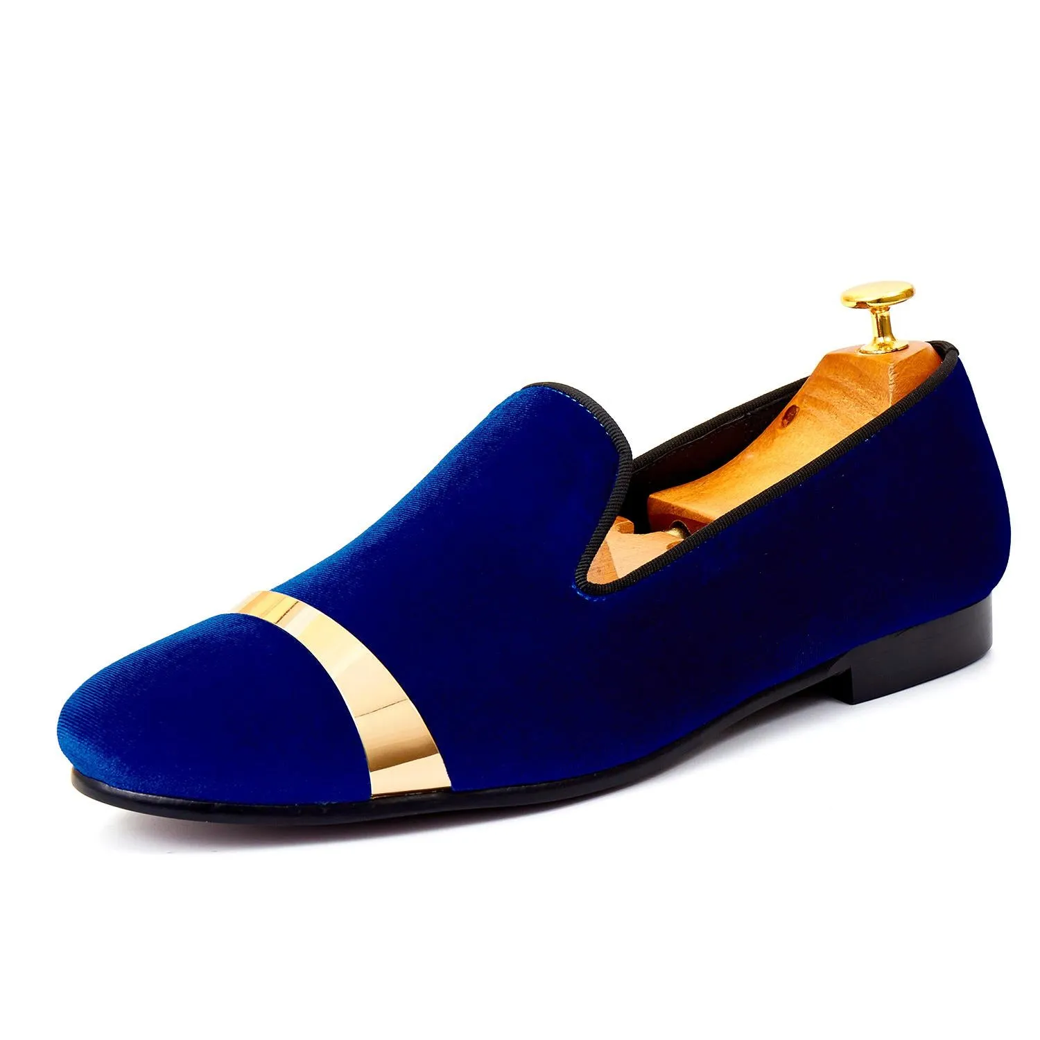 Cashmere Slippers Harpelunde Gold Plate Men Dress Shoes Velvet Loafer Handmade Slippers