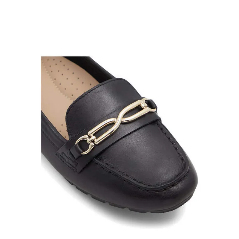 Bagdish Loafers - Black Lined Slip On Shoes