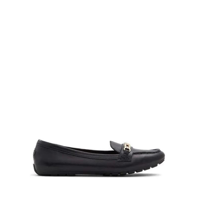 Bagdish Loafers - Black Fur Lined Slip-on Shoes