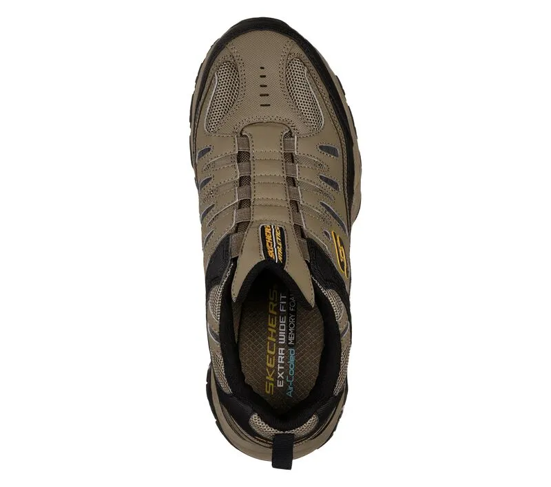 Asics Volleyball Sneakers Skechers MEN AFTER BURN Extra Wide Width 51866 (Pebble)