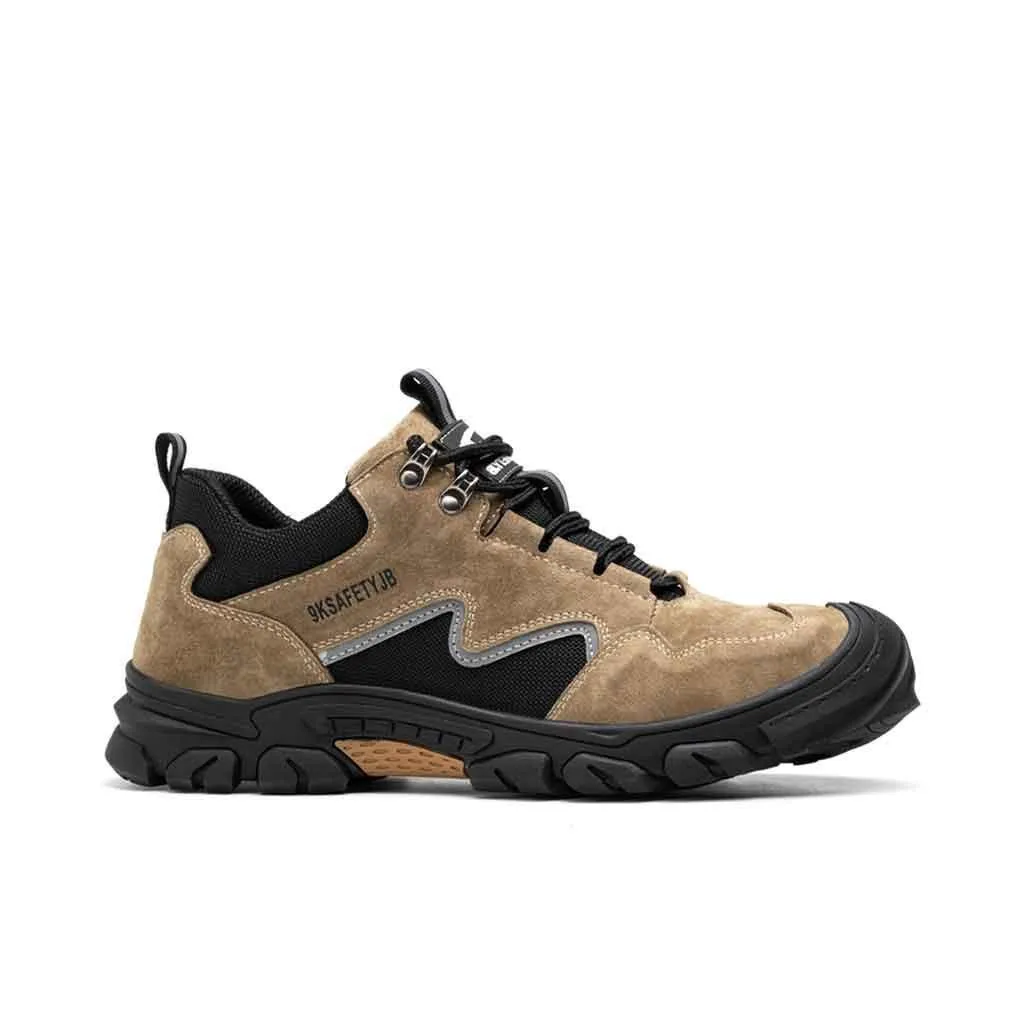 Men's Steel Toe Leather Boots - Slip Resistant | B209 Heel Pain From Work Boots