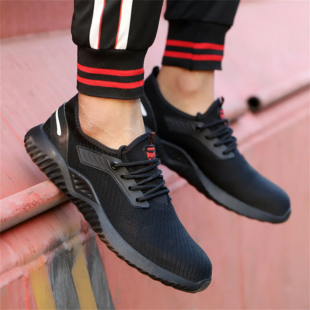 Best Work Boots For Garbage Man Steel Toe Shoe for Men Work Safety Sneakers Breathable Air Cushion Working Boots