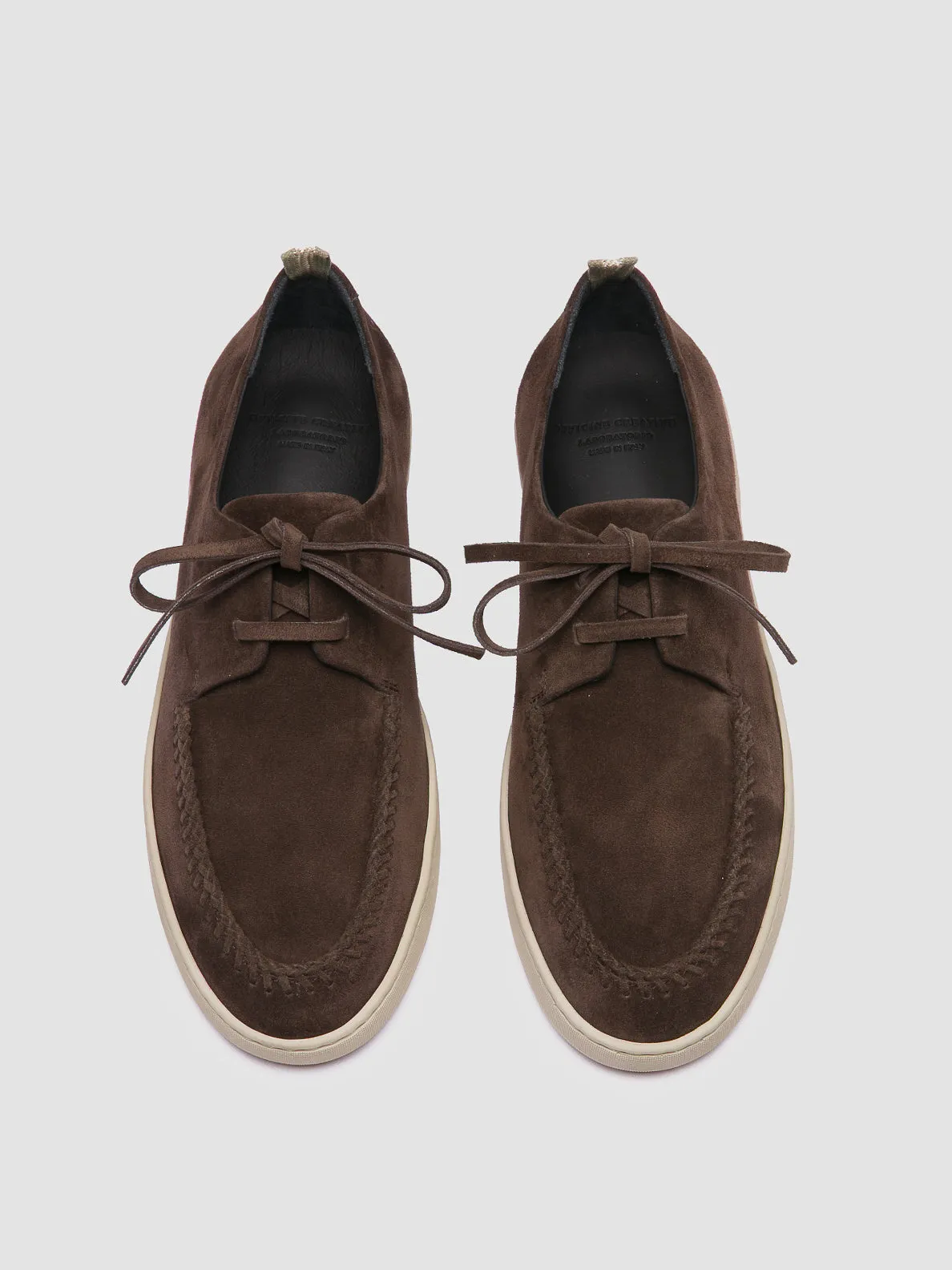 Phat Farm Loafers HERBIE 012 - Brown Suede Derby Shoes