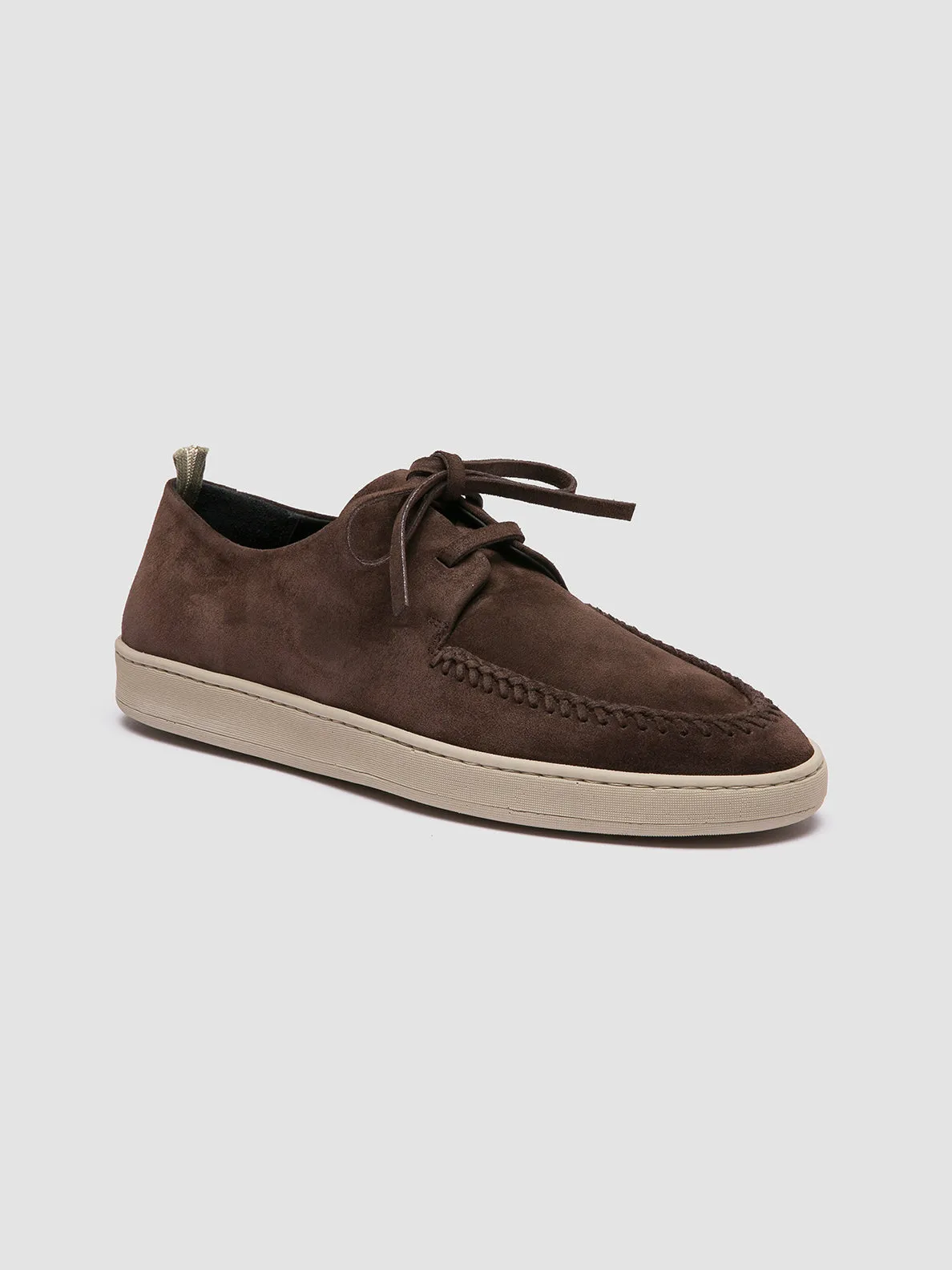HERBIE 012 - Brown Suede Derby Shoes Suede Loafers With Shorts