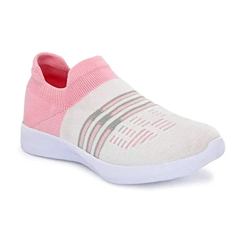 Fashion Tree Timberwood LDS06 Ultra Light Weight Running,Walking,Sports,Gym and Jogging Shoes for Women and Girls in Pink Colour,Size: UK6 High Pronation Running Shoes