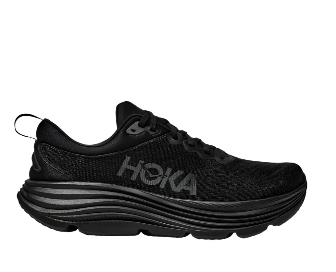 Shoes With Wide Toe Box Running HOKA Women's Gaviota 5 Everyday Running Shoe - Black/Black