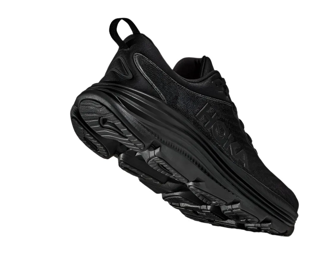 Best Arch Support Running Shoes HOKA Women's Gaviota 5 Everyday Running Shoe - Black/Black