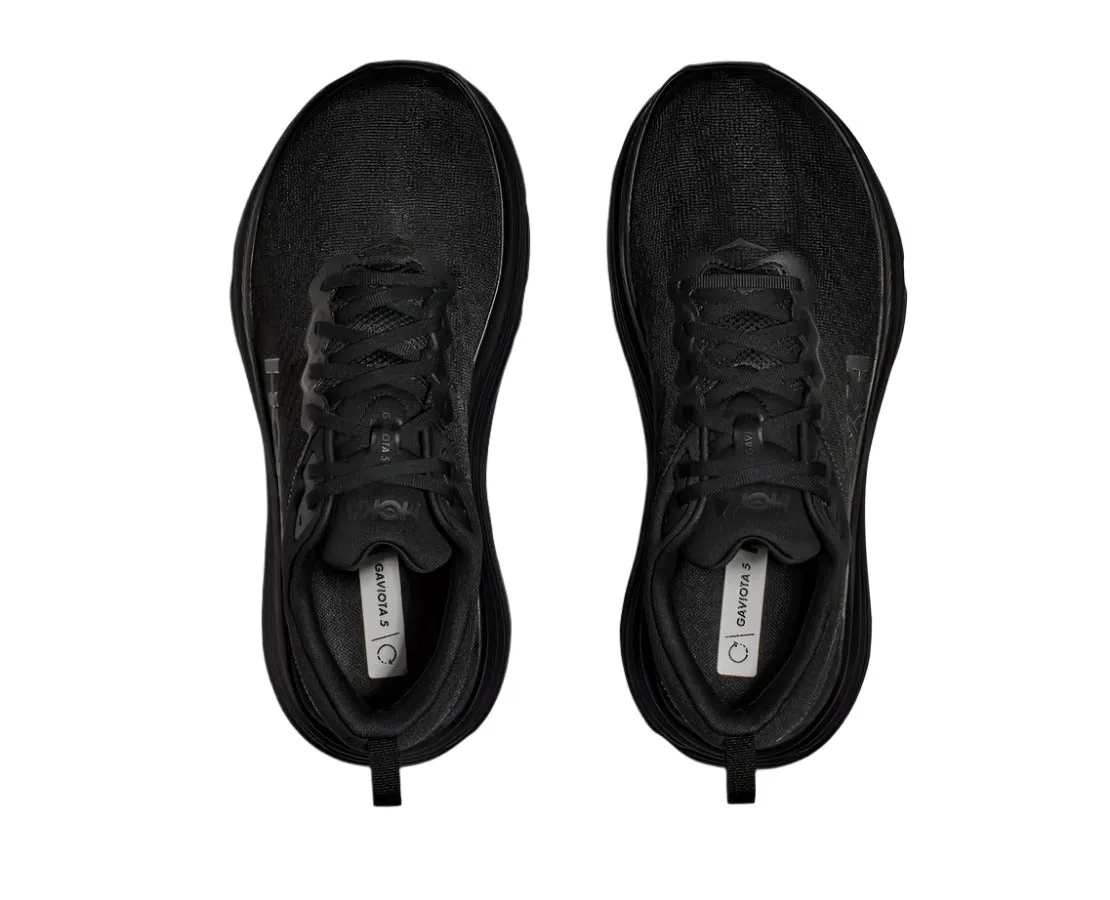 Good Wide Running Shoes HOKA Women's Gaviota 5 Everyday Running Shoe - Black/Black