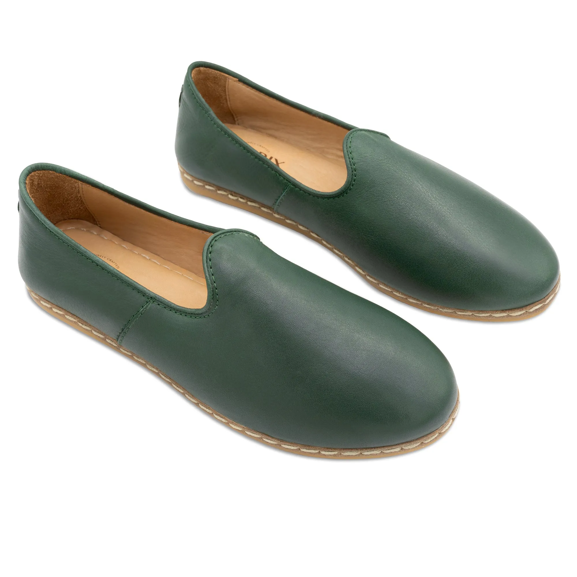Hunter Green Slip Ons for Men Polo Slip Ons